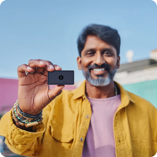 Compact design for everyday tracking.